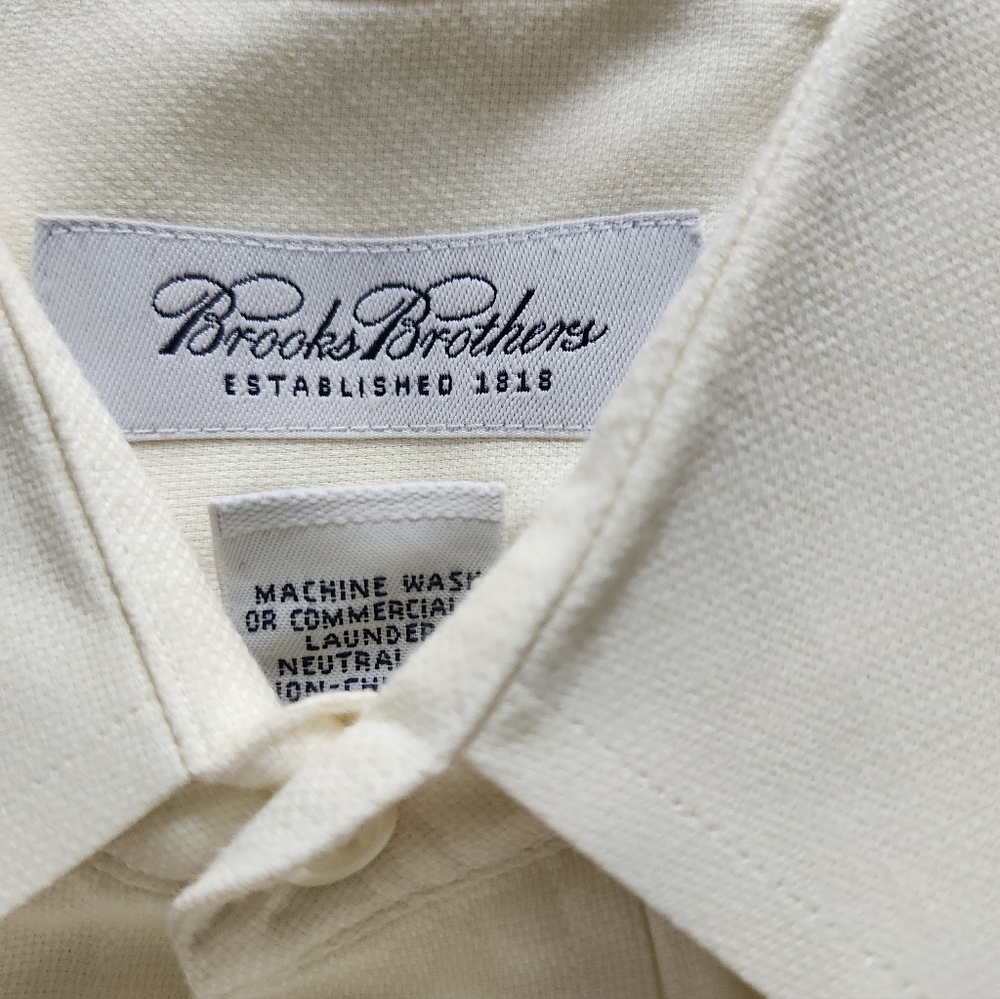 Brooks Brothers Men's Shirt in Classic Cream